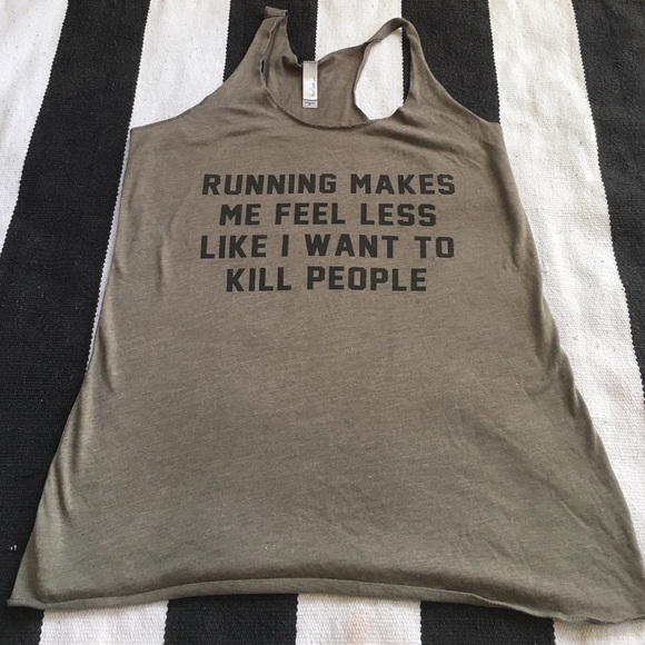 NWOT Graphic Running Tank Top Size:S