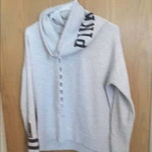 PINK Army Cowl Neck Sweater