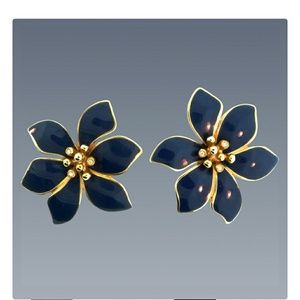 Vintage Givenchy flower earrings
