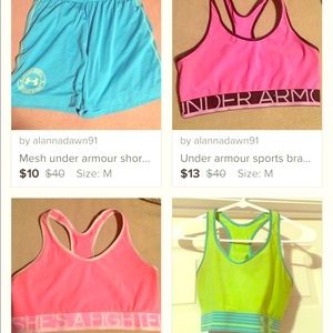 3 under armor sports bras