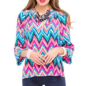 NWOT Lilly Pulitzer Hearts a Flutter Elsa Top