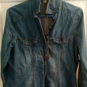 Jean/Denim long sleeve shirt
