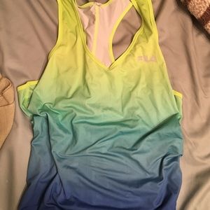 Fila Tri tone workout racerback tank