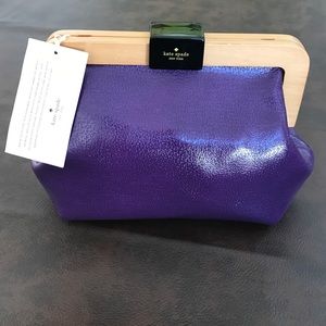 NWT Purple Kate Spade clasp bag
