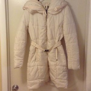 Ivory/Cream Puffer Coat