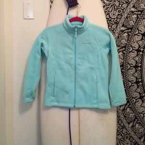 Columbia fleece light blue