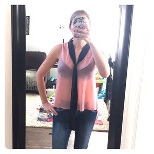 Pink & Black Chic Blouse