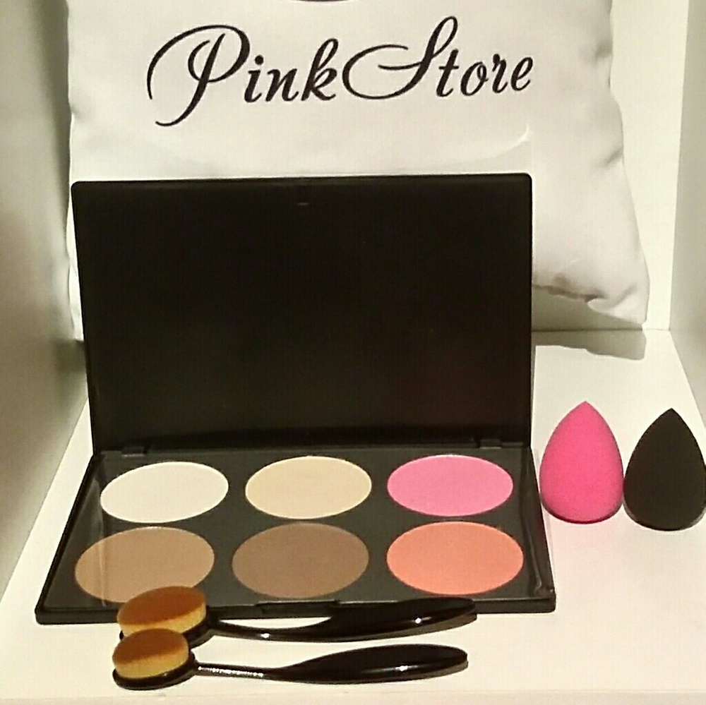 Pro XL Contour Palette+2 Blenders +2 Oval Brush