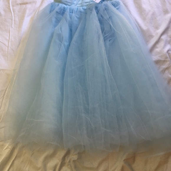 Light blue tulle skirt