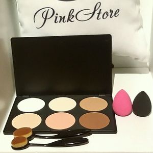 Pro XL Contour Palette+2 Blenders +2 Oval Brush