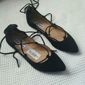 Steve Madden Lace Up Ballerina Flats