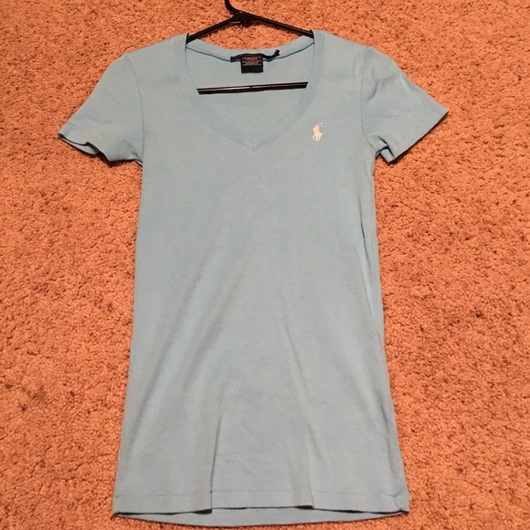 Women's light blue Ralph Lauren sport tee shirt