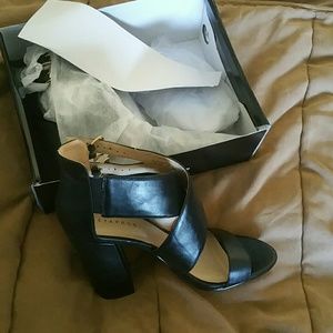 Metaphor block heel sandal