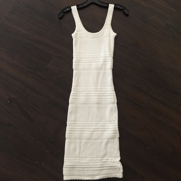 White knit mini Dress