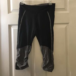 Champion brand grey and black yoga capris