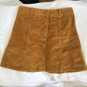 ⚡️SALE⚡️Mustard BDG corduroy skirt