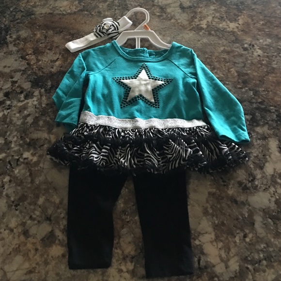 Super cute 3 piece outfit with headband