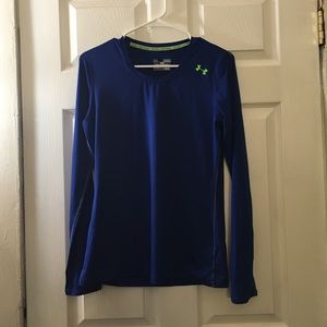 Royal blue under armour long sleeve heat gear