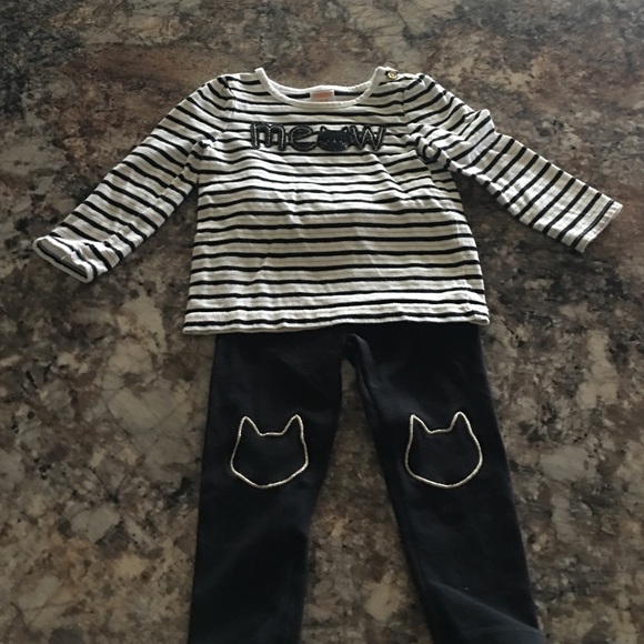 Adorable 2 Piece Cat Outfit