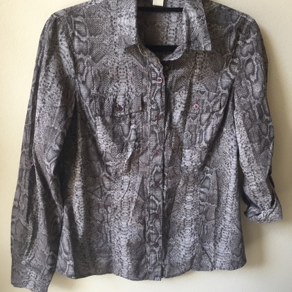 Michael Kors Python Print Blouse - image 1