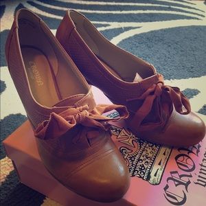Crown Vintage Lace Up Booties