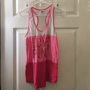 Small white and pink VS PINK tank top
