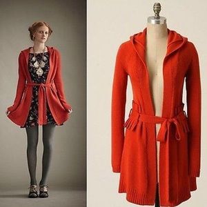 ANTHROPOLOGIE Squeezebox Hoodie Sweater Cardigan