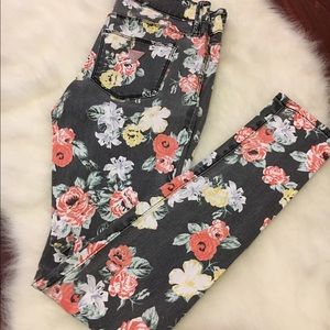 Guess floral print jeans