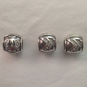 3 sorority charms: phi sigma sigma