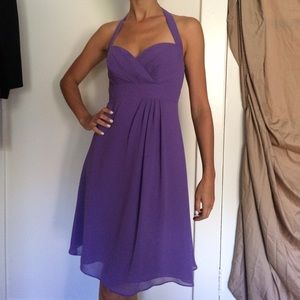 Fall purple Alfred Angelo cocktail dress