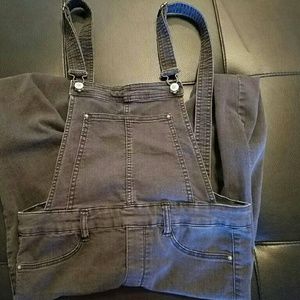 Gray jean coveralls