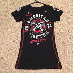 Women's American fighter, by affliction tee