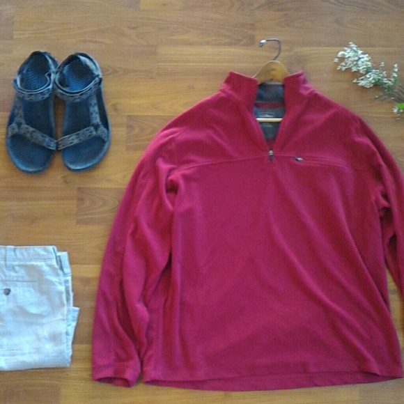 LL Bean Crimson Sweater XL