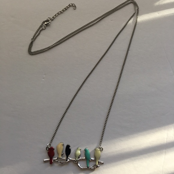 Last 1🔹Colorful Birds & Gold Long Necklace✨ - Picture 3 of 4