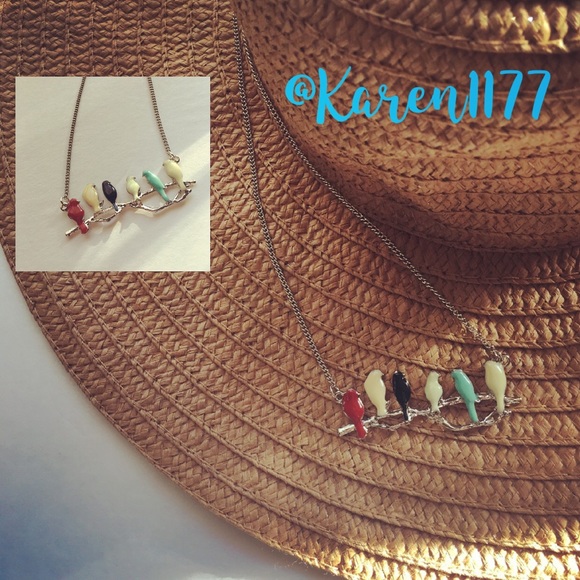 Last 1🔹Colorful Birds & Gold Long Necklace✨ - Picture 2 of 4