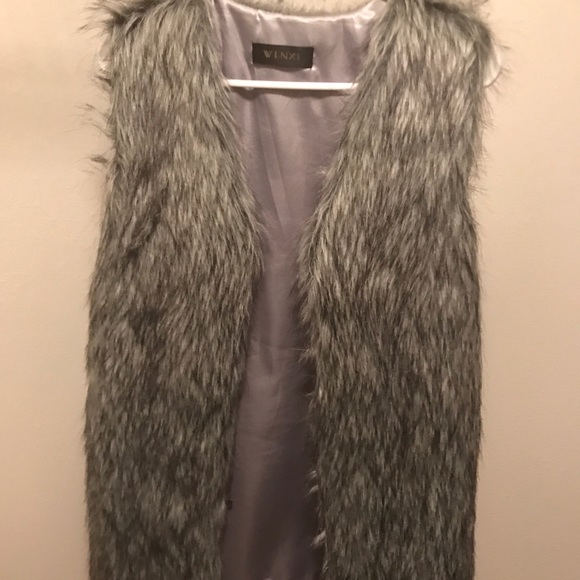 Faux fur vest