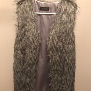 Faux fur vest
