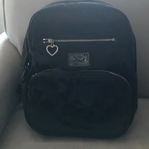 Black Coach Backpack