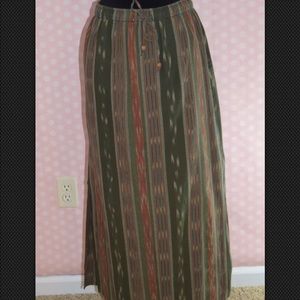 White Stag XL 16-18 Straight Skirt Olive Rust