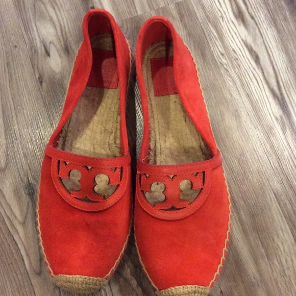 Tory Burch Shoes - Tory Burch red suede slip on size 9.5