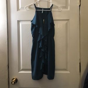 Mermaid green/blue small zip up dress