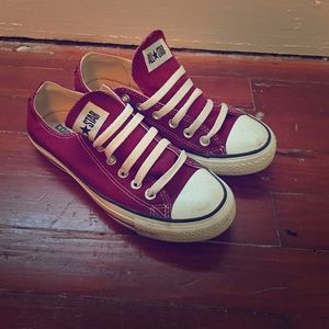 Burgundy chuck taylors