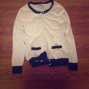 Black and white cardigan