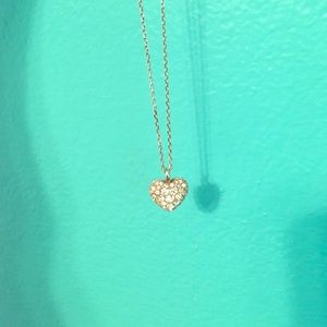 Fossil Silver Heart Necklace