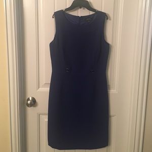 Tahari royal blue dress
