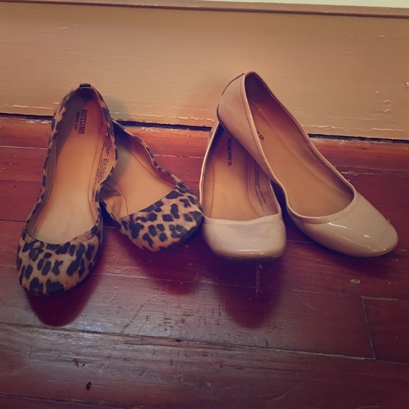 Leopard and nude flats