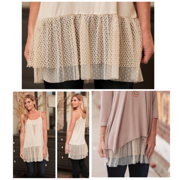 Other - ❣️LAST ONE❣️•Double Layer Lace TopExtender•