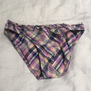 J.Crew plaid bikini bottom