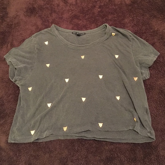 Truly Madly Deeply Urban Outfitters Gray Crop Top