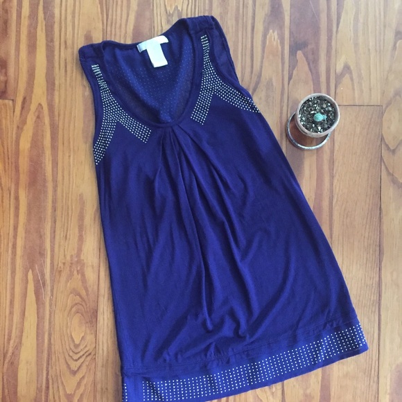 ✨REDUCED✨Royal Purple Rhinestone Tank